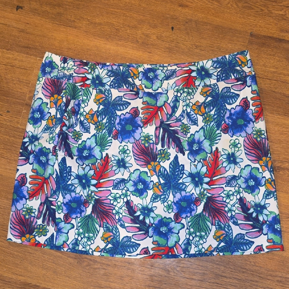Zak & Rachel Floral Print Women's Skort Size 20W